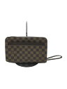 【中古】LOUIS VUITTON◆サンルイ_ダミエ・エベヌ_BRW/PVC/BRW【バッグ】