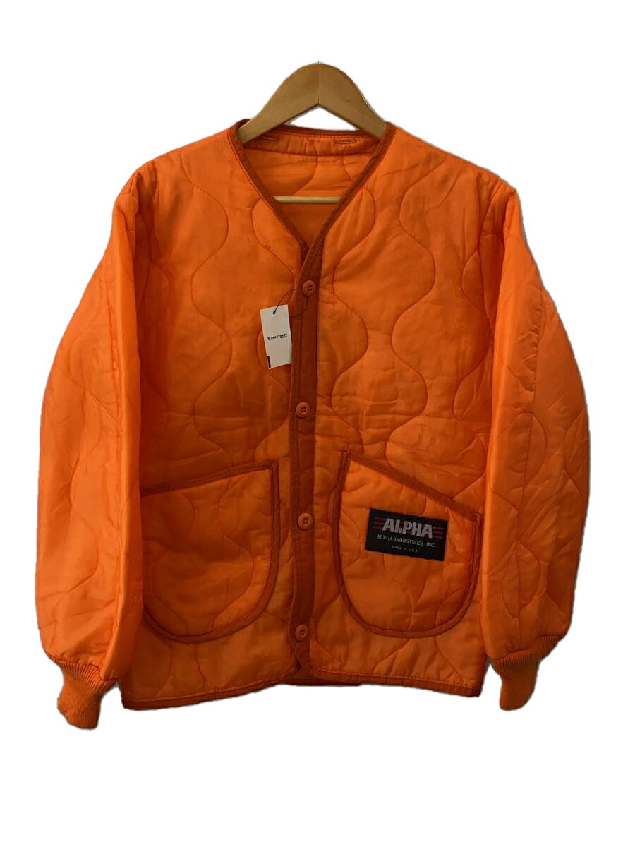 【中古】ALPHA INDUSTRIES◆ジャケット/S/--/ORN【メンズウェア】