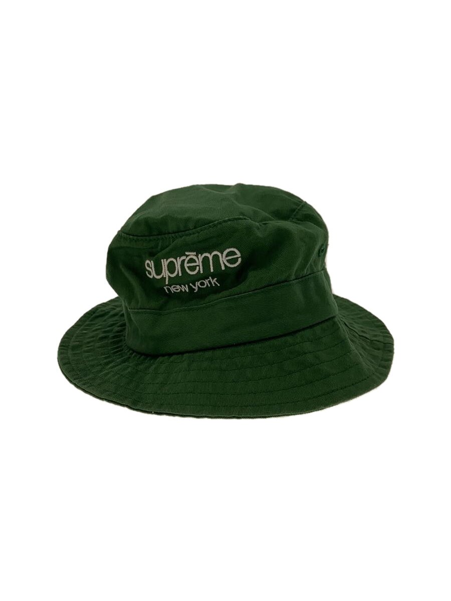 【中古】Supreme◆Classic Logo Crusher/バケットハット/--/GRN/メンズ//【服飾雑貨他】