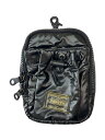 【中古】PORTER◆ポーチ/ナイロン/BLK/無地【バッグ】