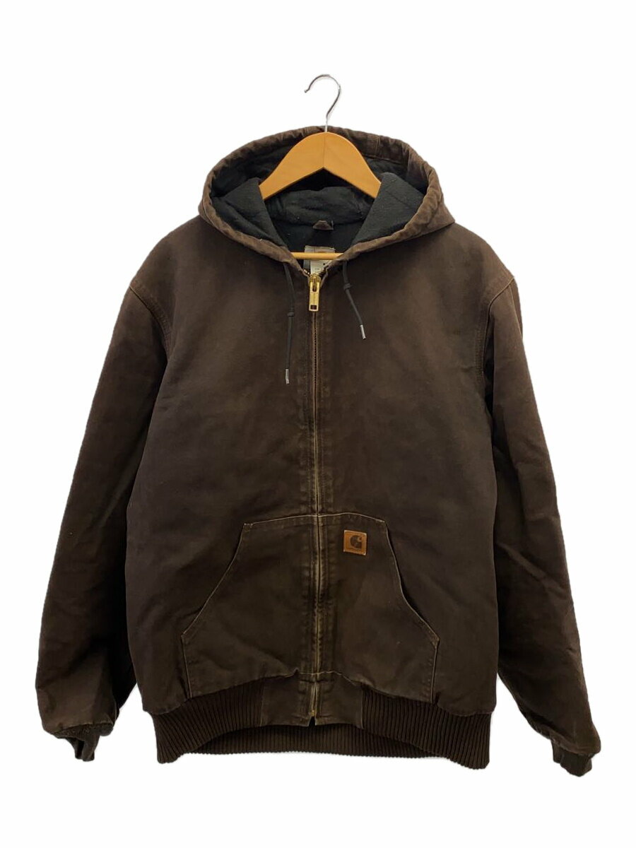 【中古】Carhartt◆アクティブジャケット/色褪せ有 /ジャケット/L/コットン/BRW/無地/J130DKB【メンズウェア】