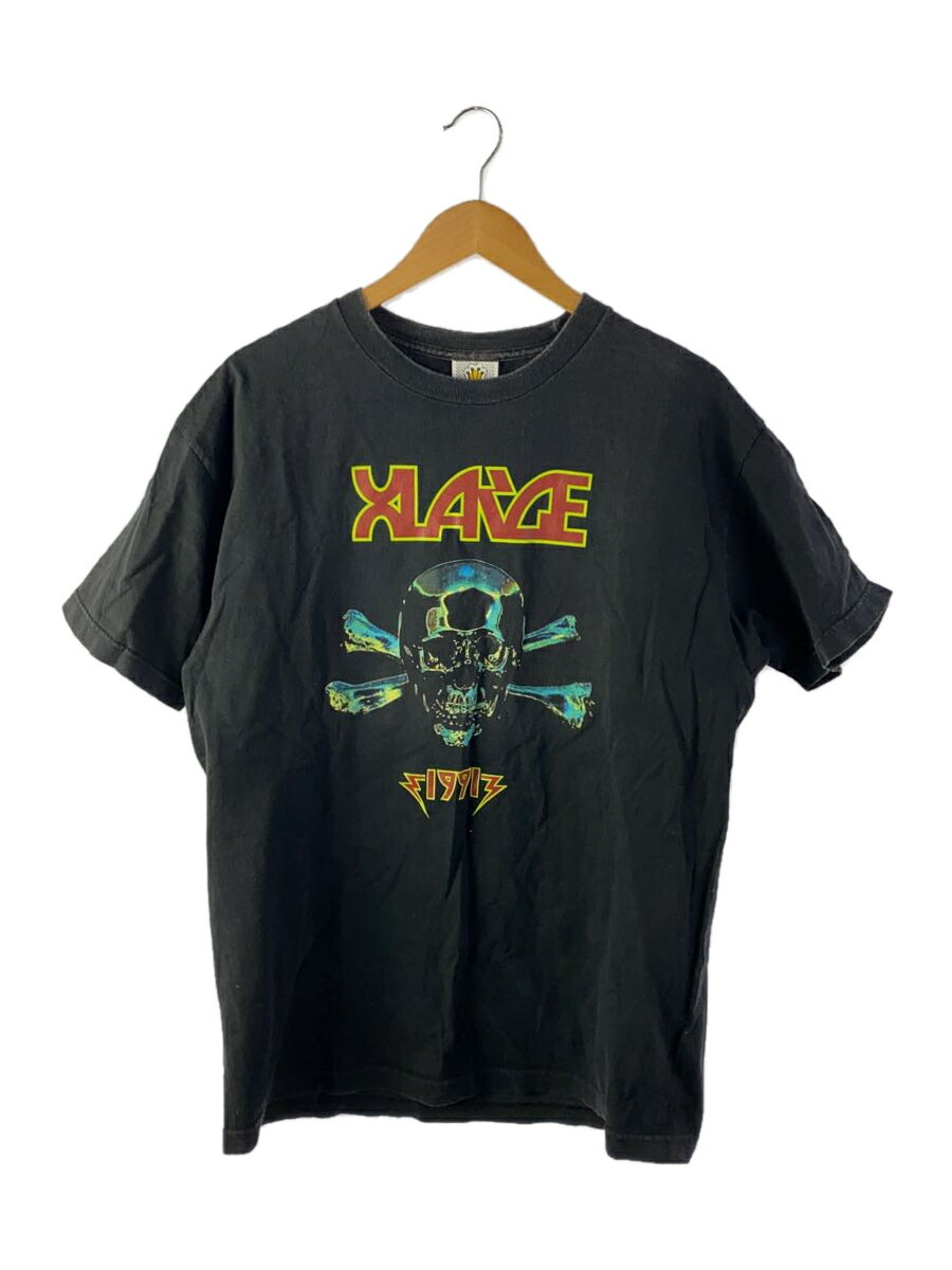 【中古】X-LARGE◆Tシャツ/L/コットン/BLK【メンズウェア】