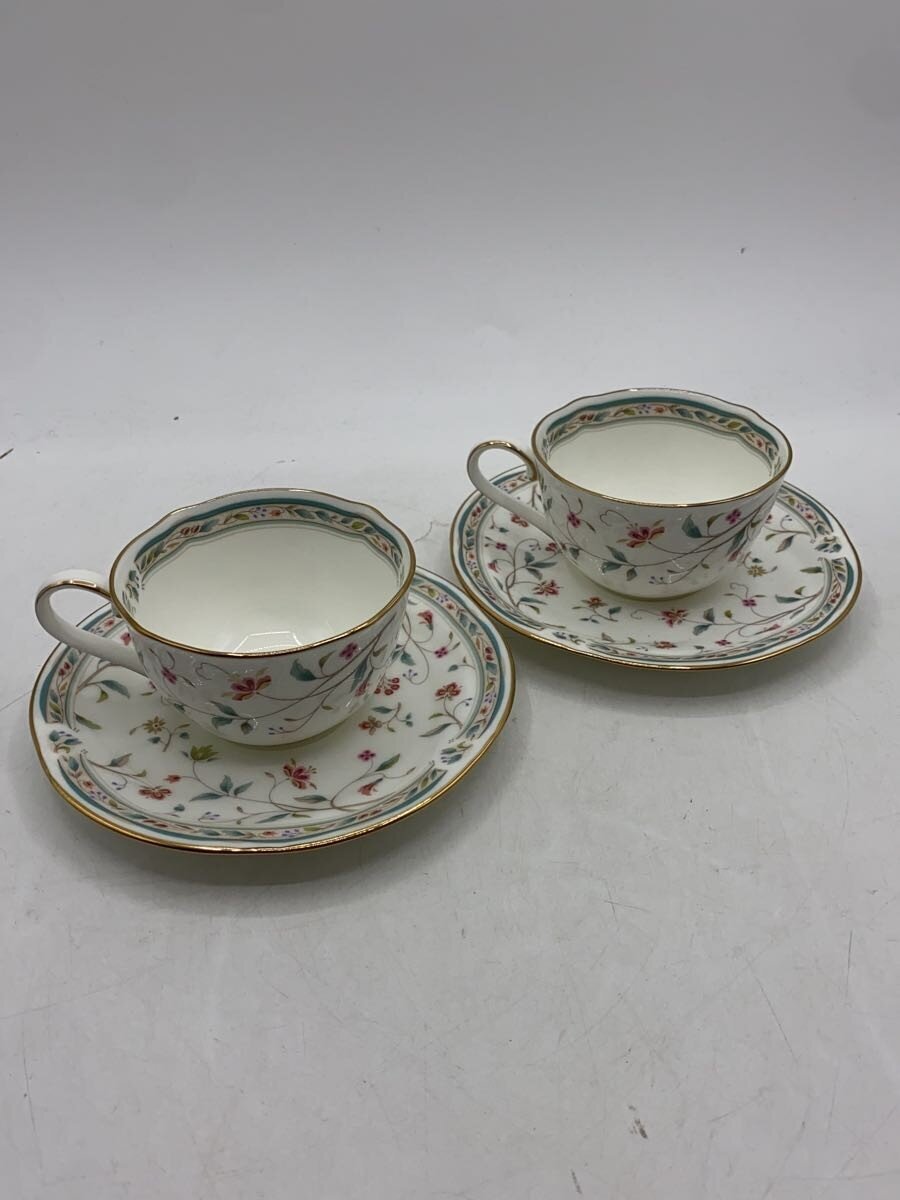 【中古】Noritake◆カップ&ソーサー/4点セット/花更紗/2客セット【キッチン用品】