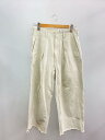 【中古】saby◆ボトム/M/コットン/WHT/21S-031806【メンズウェア】