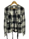 【中古】TAKAHIROMIYASHITA TheSoloist.◆長袖シャツ/46/レーヨン/BLK/チェック/0001bAW17//【メンズウェア】