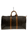 【中古】LOUIS VUITTON◆キーポル55_モノグラム・キャンバス_BRW/PVC/BRW【バッグ】