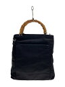 【中古】GUCCI◆ハンドバッグ/ナイロン/BLK【バッグ】