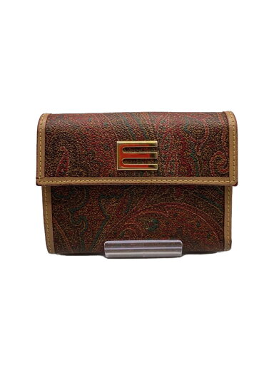 【中古】ETRO◆3つ折り財布/--/BRW/総柄/レディース【服飾雑貨他】 【中古】ETRO◆3つ折り財布/--/BRW/総柄/レディース【服飾雑貨他】