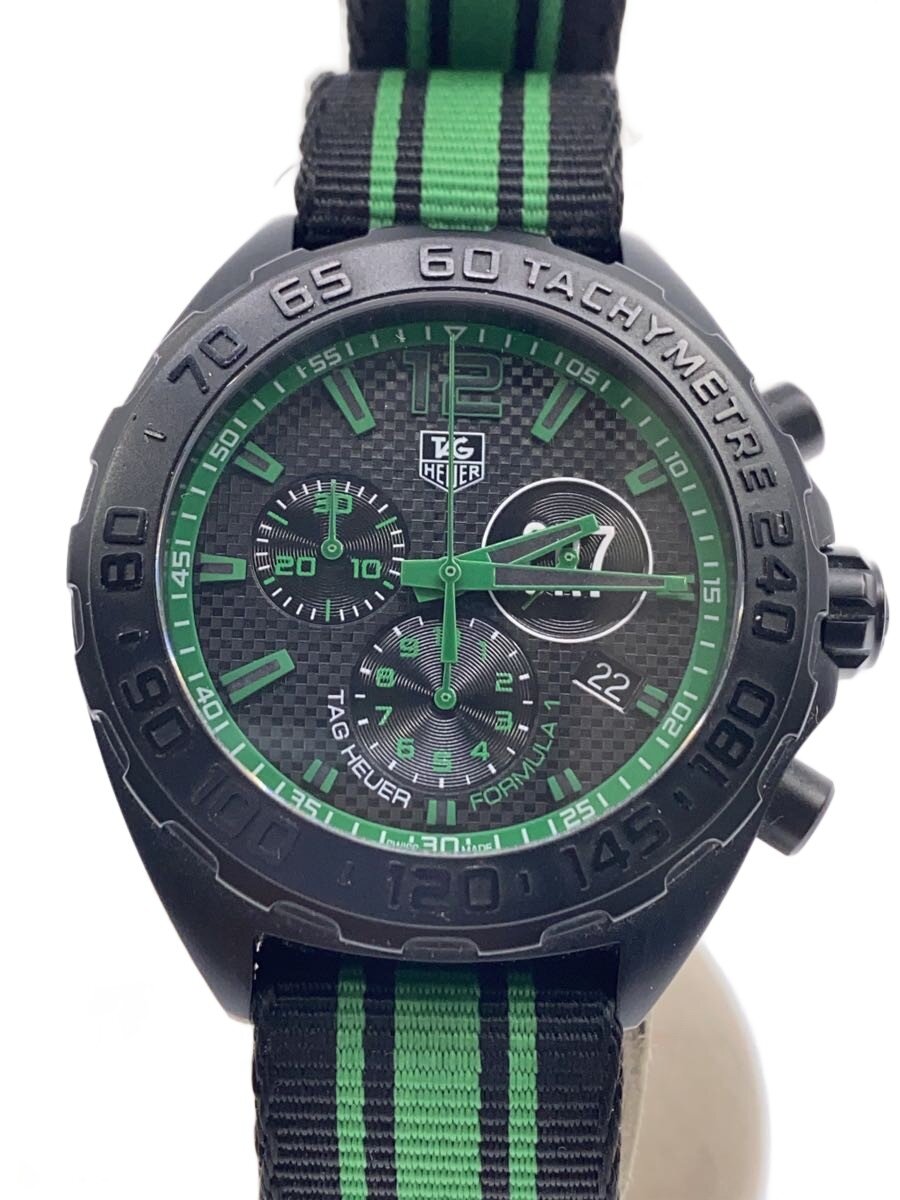 【中古】TAGHeuer◆箱劣化あり/クォーツ腕時計/アナログ/BLK/BLK/CAZ1113【服飾雑貨他】