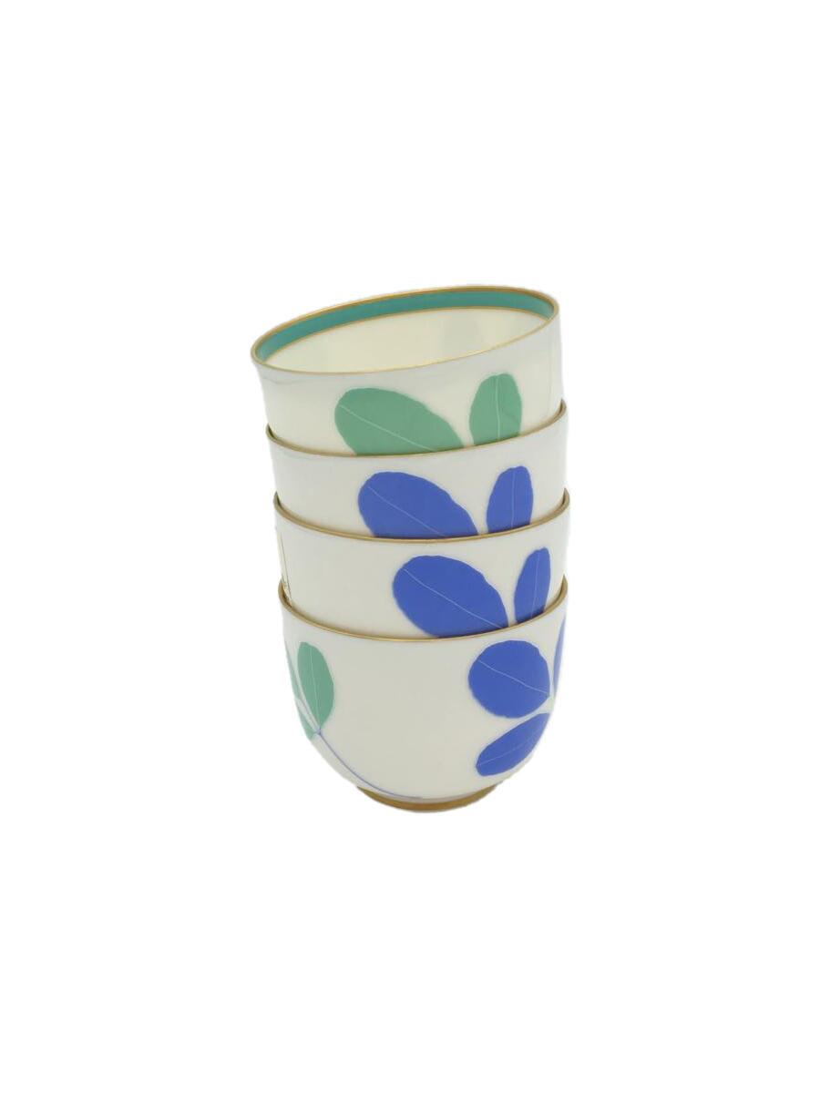 【中古】香蘭社◆湯呑/4点セット/WHT【キッチン用品】