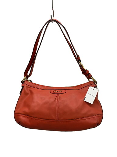 【中古】COACH◆ショルダーバッグ_オレンジ/レザー/ORN【バッグ】 【中古】COACH◆ショルダーバッグ_オレンジ/レザー/ORN【バッグ】