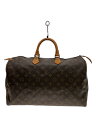 【中古】LOUIS VUITTON◆ボストンバッグ/--/BRW/総柄/ミニボストン/オールド/モノグラム【バッグ】