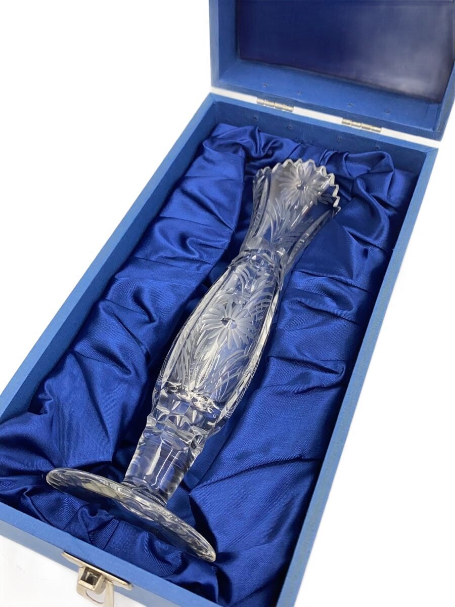 【中古】DRESDEN KRISTALL◆壷・花瓶【インテリア小物・日用雑貨】