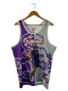 【中古】mitchell&ness◆タンクトップ/L/ポリエステル/GRY【メンズウェア】(4)