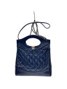【中古】CHANEL◆シャネル31/ショルダーバッグ/レザー/NVY/マトラッセ/チェーンショルダー/ココマーク【バッグ】