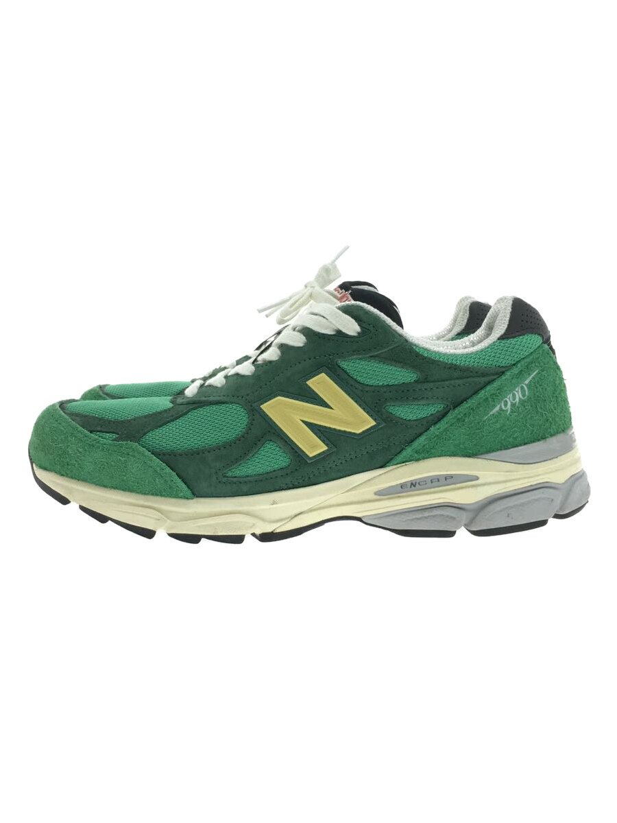 NEW BALANCE◆ローカットスニーカー/28cm/GRN/スウェード/M990GG3//