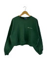 【中古】Champion◆スウェット/XL/コットン/GRN/無地/90s/青刺繍タグ【レディースウェア】