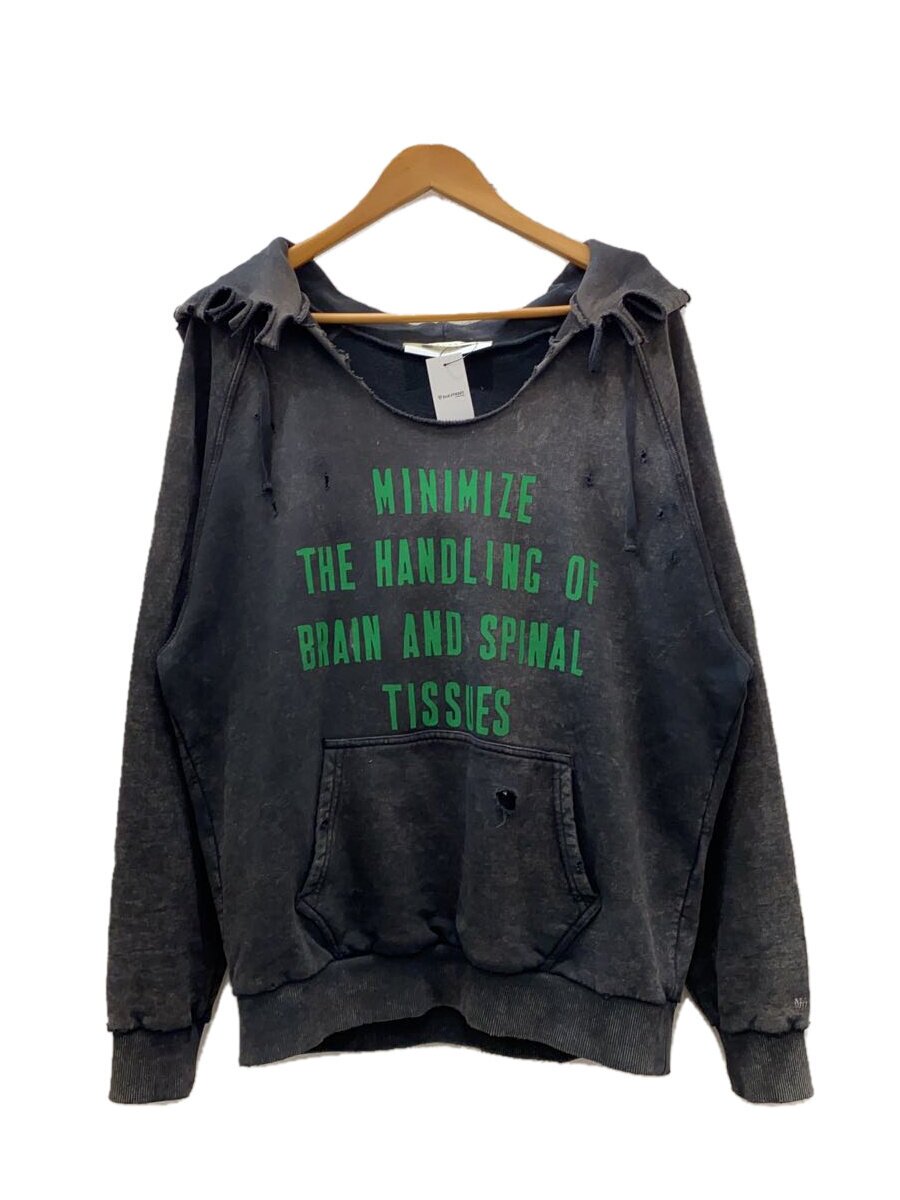 1017 ALYX 9SM(ALYX)◆Mark Flood Minimize Hoodie/パーカー/XL/コットン/BLK/プリント