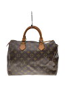 【中古】LOUIS VUITTON◆1)スピーディ30_モノグラム・キャンバス_BRW/PVC/BRW//【バッグ】