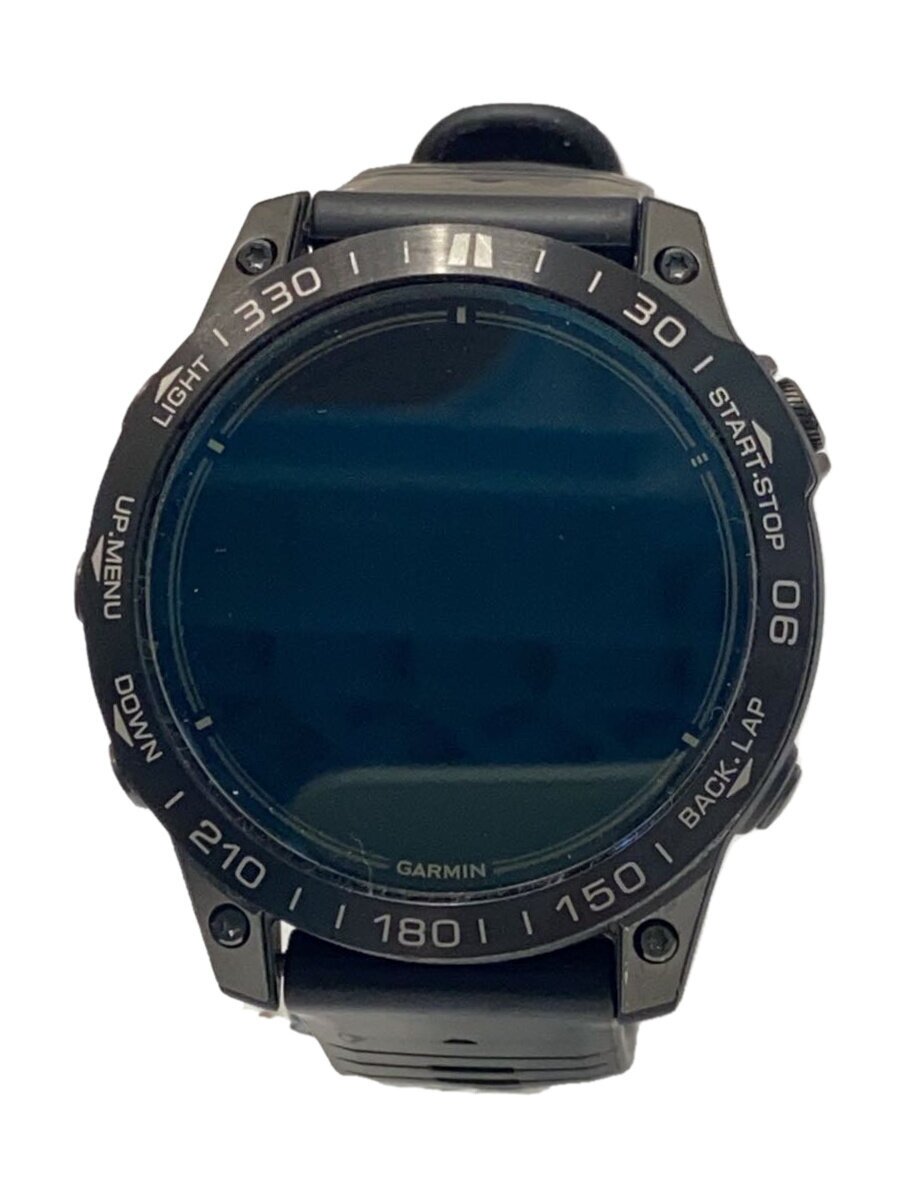 【中古】GARMIN◆スマートウォッチ/デジタル/ラバー/BLK/BLK/0100280352【服飾雑貨他】