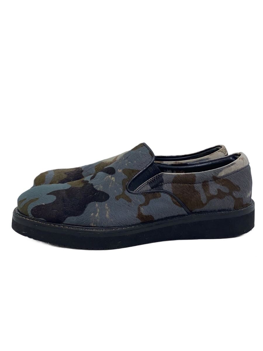 Deck Shoes - 【中古】nil admirari◆スリッポン/40/ブルー/カモフラ/ハラコ【シューズ】