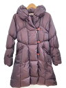 【中古】BARNEYS NEWYORK◆ダウンジャケット/38/ポリエステル/BLK/無地/08FW-CWCT-004【レディースウェア】