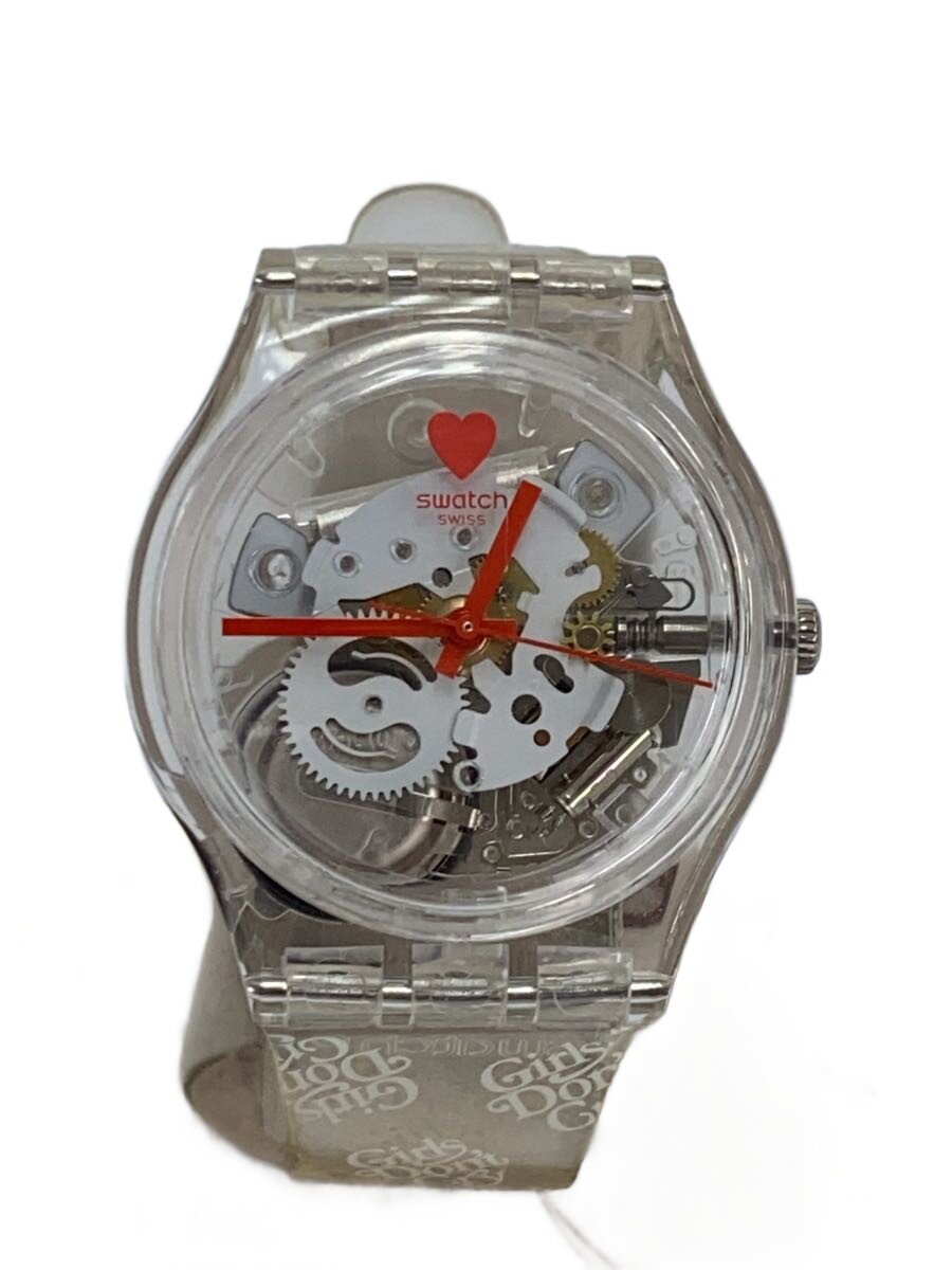 【中古】SWATCH◆腕時計/アナログ/CLR�