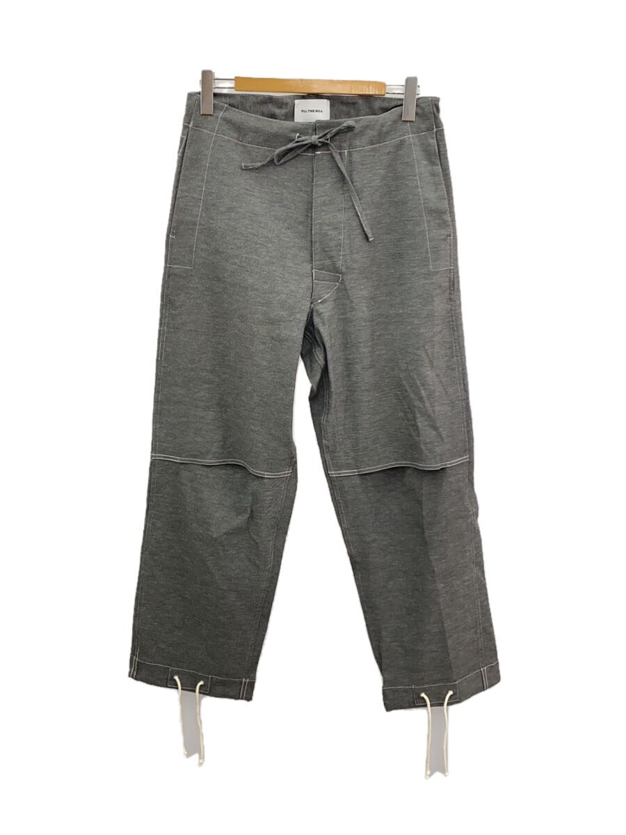【中古】FILL THE BILL◆MILITARY OVER PANTS/ボトム/1/コットン/GRY/304-231040【メンズウェア】
