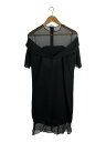 【中古】Acne Studios(Acne)◆半袖ワンピース/36/ポリエステル/ブラック/無地//【レディースウェア】(4)