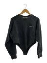 【中古】PRANK PROJECT◆Sweatshirt Bodysuit /スウェット/FREE/グレー/31242415106【レディースウェア】