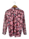 【中古】COMME des GARCONS SHIRT◆長袖シャツ/XS/コットン/PNK/総柄/FG-B039【メンズウェア】(4)