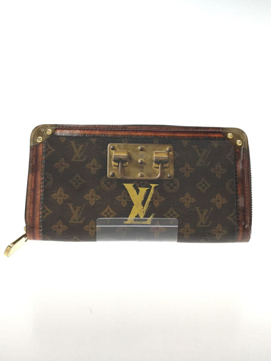 【中古】LOUIS VUITTON◆モノグラム/トランクタイム/長財布/ブラウン/総柄/メンズ/m52746/【服飾雑貨他】