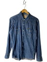 【中古】WRANGLER◆90S/長袖シャツ/L/コットン/IDG/無地/M5799【メンズウェア】(4)