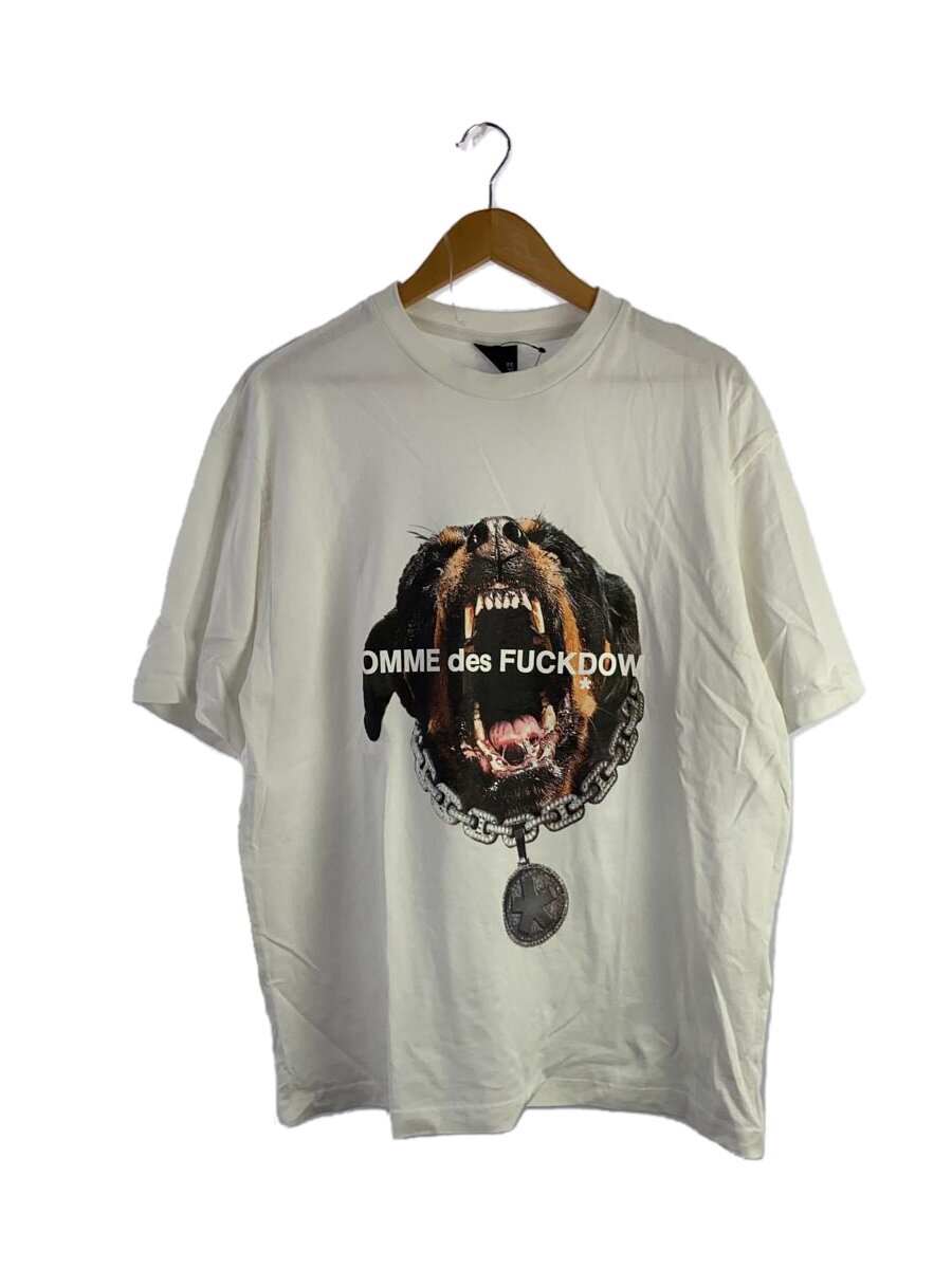 【中古】COMME DES FUCKDOWN/Tシャツ/6/コットン/WHT【メンズウェア】