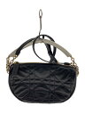 【中古】Christian Dior◆Dior VIBE hobo Bag/ショルダーバッグ/レザー/BLK【バッグ】