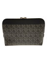 【中古】Salvatore Ferragamo◆セカンドバッグ/PVC/GRY/総柄//【バッグ】