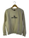 【中古】STUSSY◆23SS/Glamour Pigment Dyed Crew/スウェット/S/コットン/CRM/1914889【メンズウェア】