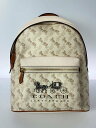【中古】COACH◆リュック/レザー/CRM/総柄/C8474【バッグ】