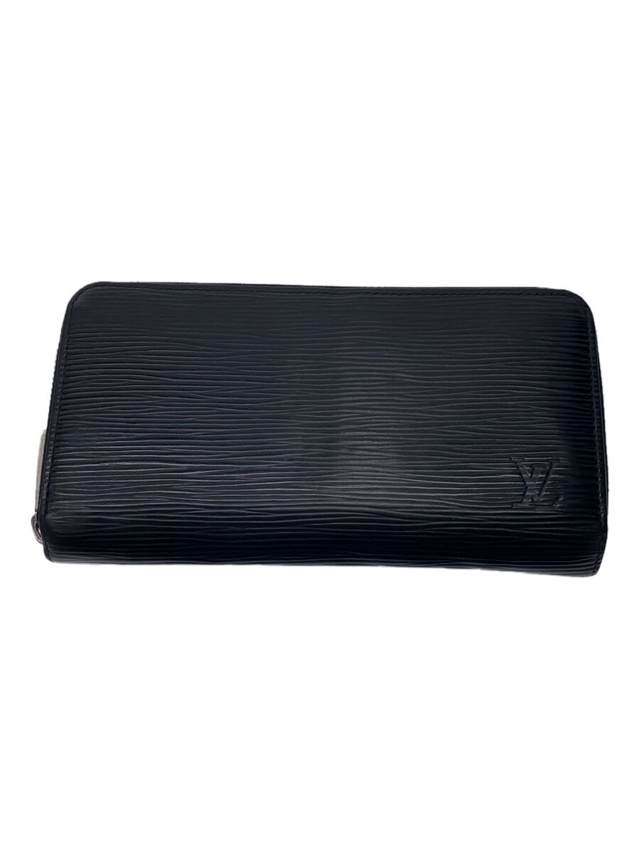 【中古】LOUIS VUITTON◆ジッピー・ウォレット_エピ_BLK/レザー/BLK/メンズ【服飾雑貨他】