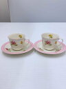 【中古】YVES SAINT LAURENT◆花柄カップ&ソーサー/4点セット【キッチン用品】