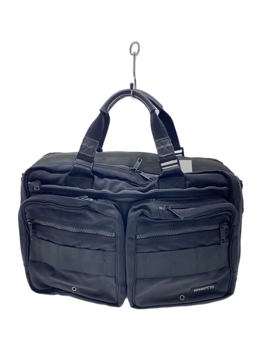 Attache Case - 【中古】BRIEFING◆BLACK LINE/OVER COMP/ブリーフケース/ブラック//【バッグ】