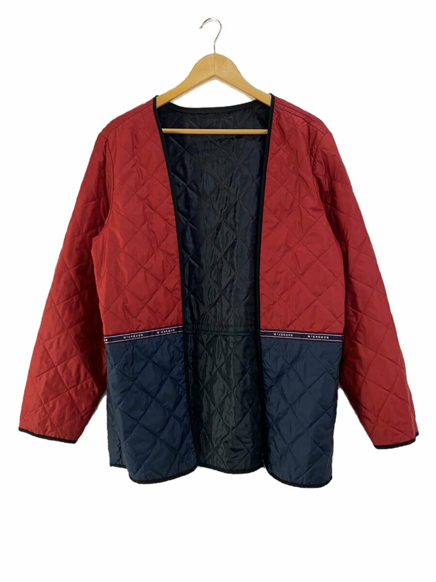 【中古】McGREGOR◆キルティングジャケット/L/赤/レッド//MM13-4802/MADE IN JAPAN/日本製/メンズ//【メンズウェア】