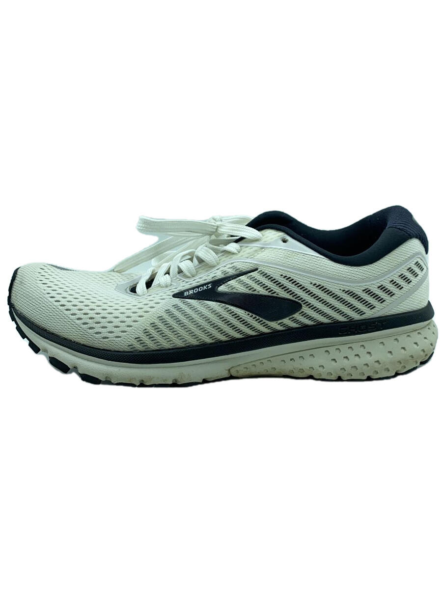 【中古】BROOKS◆ローカットスニーカー/26.5cm/WHT【シューズ】