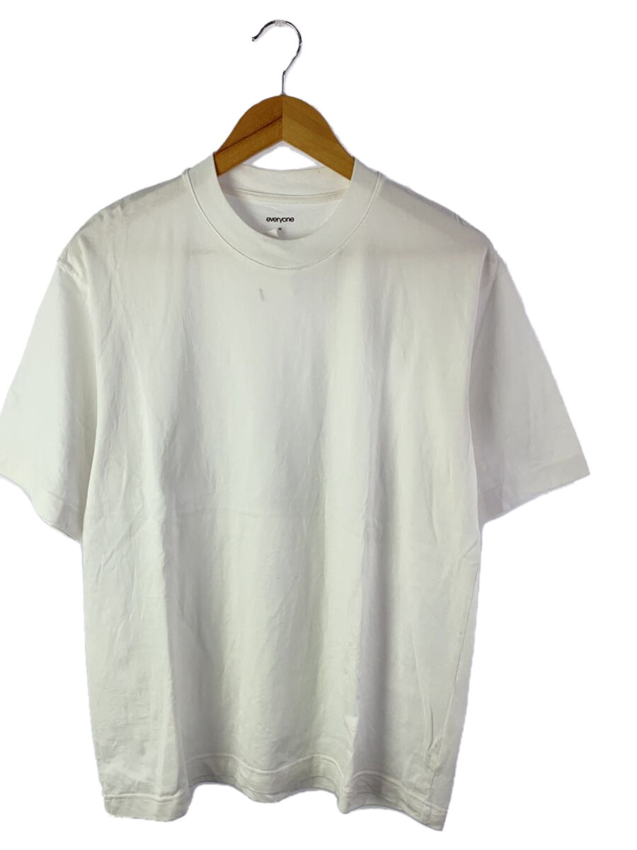 【中古】everyone/Tシャツ/M/コットン/ホワイト/無地/EV23-CS09//【メンズウェア】