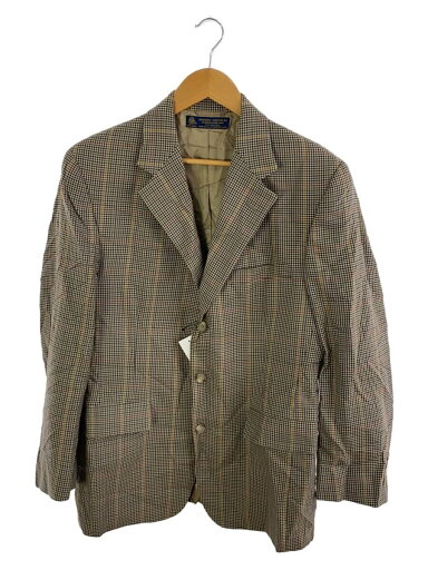 【中古】BROOKS BROTHERS◆Vintage/70s~/3Bテーラードジャケット/MADE IN USA/ウール/BRW/チェック//【メンズウェア】 【中古】BROOKS BROTHERS◆Vintage/70s~/3Bテーラードジャケット/MADE IN USA/ウール/BRW/チェック//【メンズウェア】