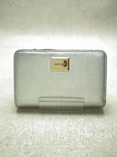【中古】JIMMY CHOO◆2つ折り財布/レーヨン/SLV/レディース【服飾雑貨他】 【中古】JIMMY CHOO◆2つ折り財布/レーヨン/SLV/レディース【服飾雑貨他】