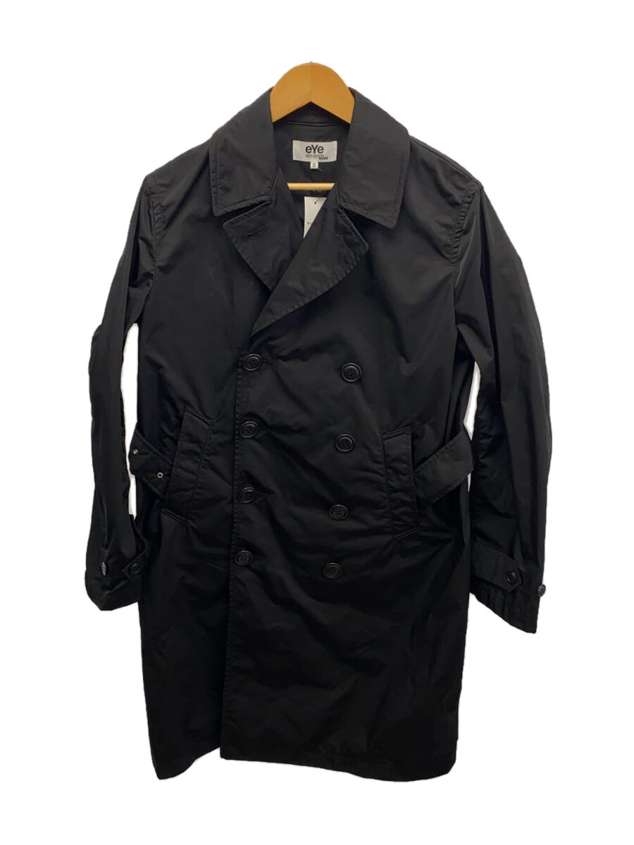 【中古】eYe JUNYA WATANABE MAN◆トレンチコート/S/ポリエステル/BLK/WH-C902【メンズウェア】