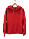【中古】STUSSY◆フーディー/パーカー/S/コットン/RED/218054【メンズウェア】