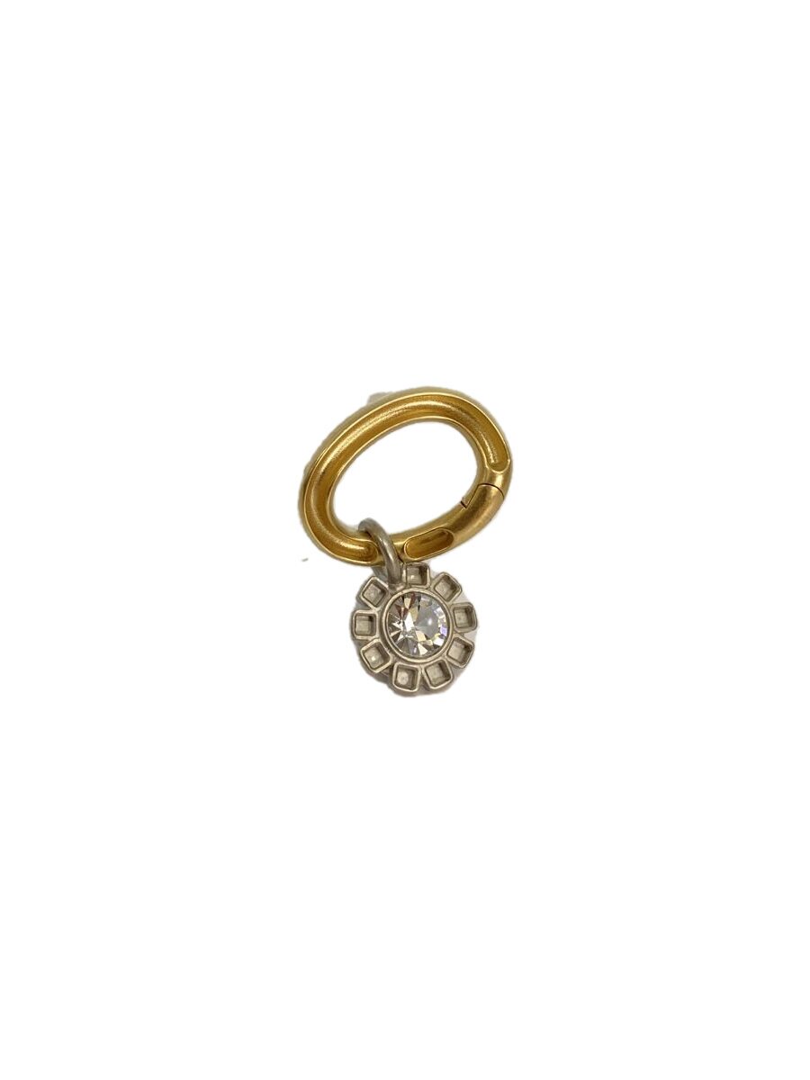【中古】Maison Margiela◆フラワーモチーフピアス/--/カラーストーン/GLD/レディー...