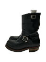 【中古】RED WING◆エンジニアブーツ/25cm/BLK/2268//【シューズ】